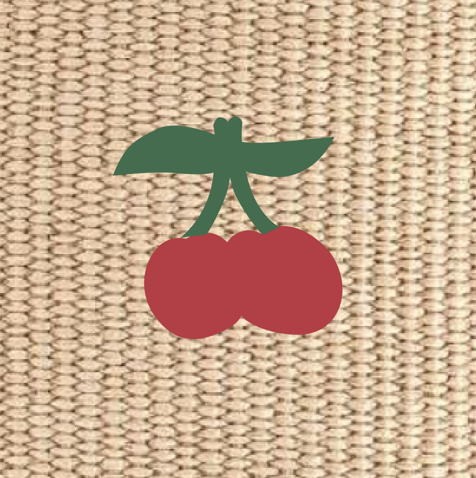 Pacchetto Etichette - Raffia cherry