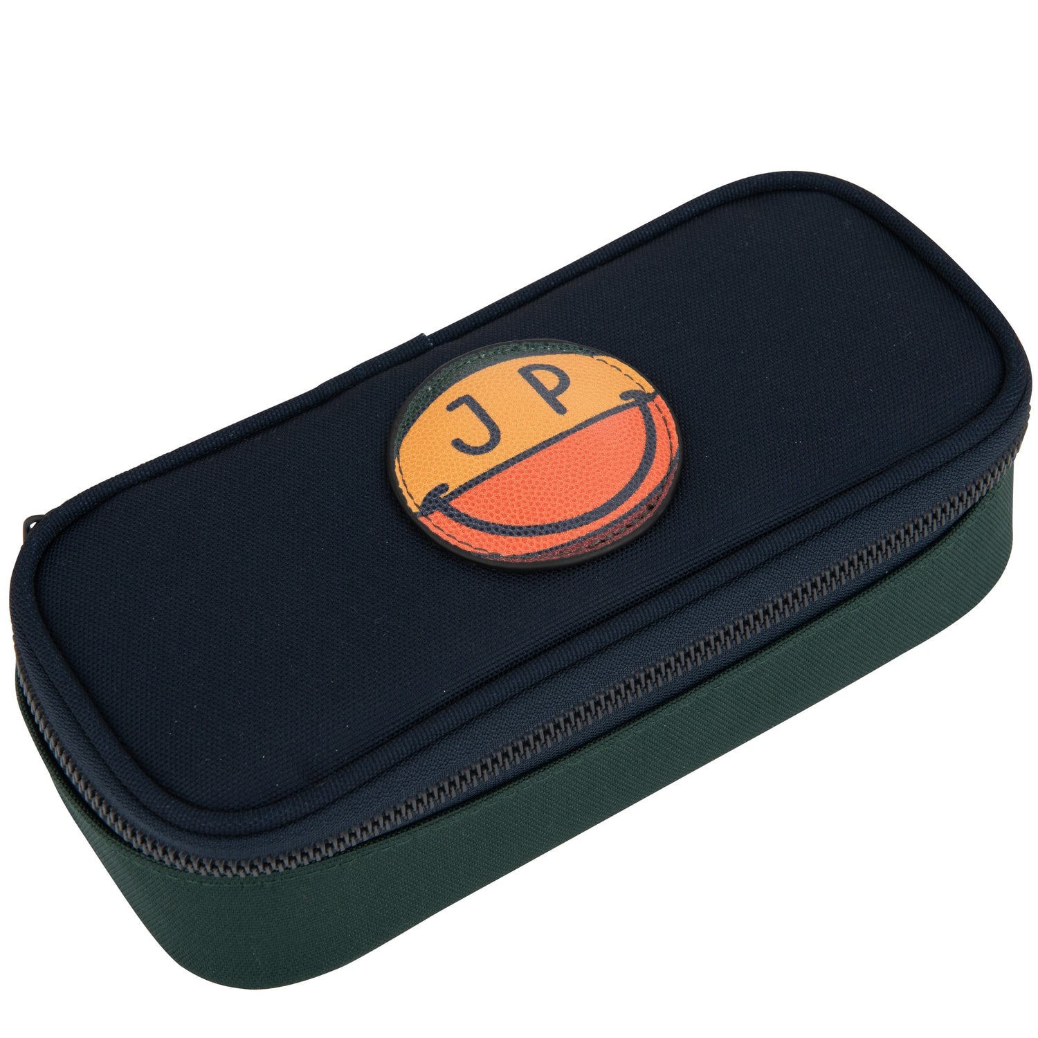 A plain pencil box, varnished with Jeune Premier designs, with a selection of elastic bands on the lid to store your favorite pens. Basketball players will love this "MVP" design!