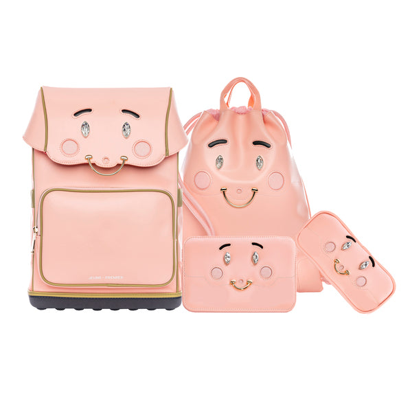 NEW ! Discover the Limited Ergomaxx Set BFF Pink with your favourite Ergomaxx backpack and matching City Bag, Pencil Box Filled & Pencil Box.