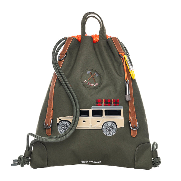 City Bag Camp Life. Trendy bag for school and leisure for all ages. This bag is a true chameleon: wear it as a tote when you hit the city, a fashionable backpack or as a water repellent gym bag.