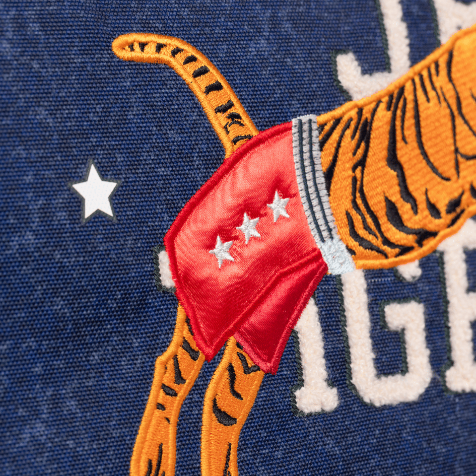 Gevulde pennendoos - Boxing Tiger (Navy mélange)