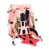 Ergomaxx BFF Pink. Ergonomic, trendy backpack for children from 6 years old. Looking for a bag with beauty and brains? The load-bearing system transfers 50% of the weight to the hips. 