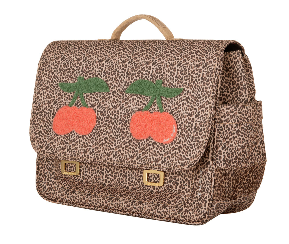 Bestseller Schooltas Midi schoolbag Jeune Premier Leopard Cherry