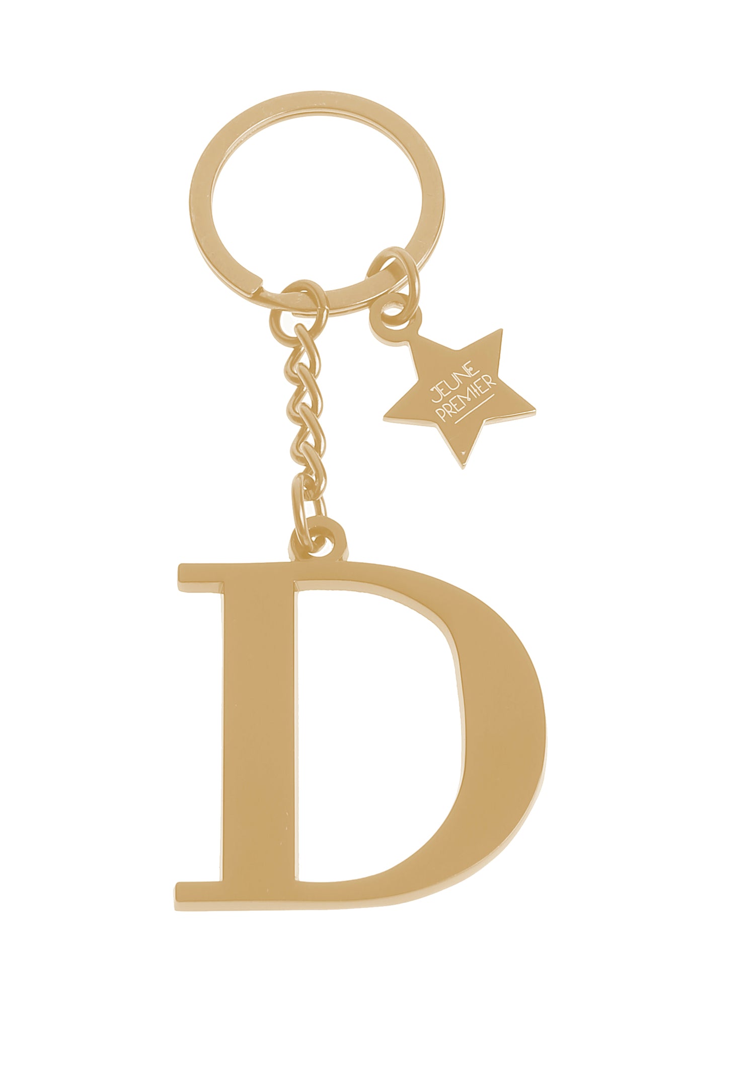 Keychain Letter Gold - D