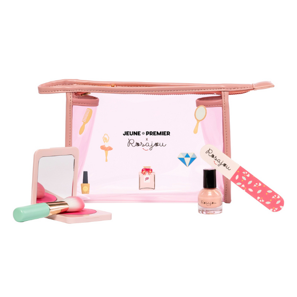Jeune Premier & Rosajou's collaboration unveils a stylish, essential-filled make-up pouch. The limited-edition pouch is not only a statement piece but also comes pre-filled with high-quality makeup essentials