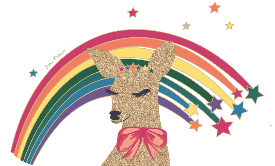 Labels Package - Rainbow Deer