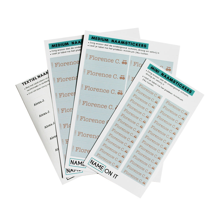 Gepersonaliseerde Labels - Baby Blue